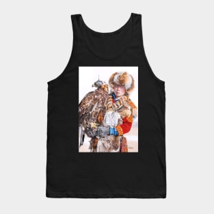 Eagle Huntress coloured pencil art Tank Top